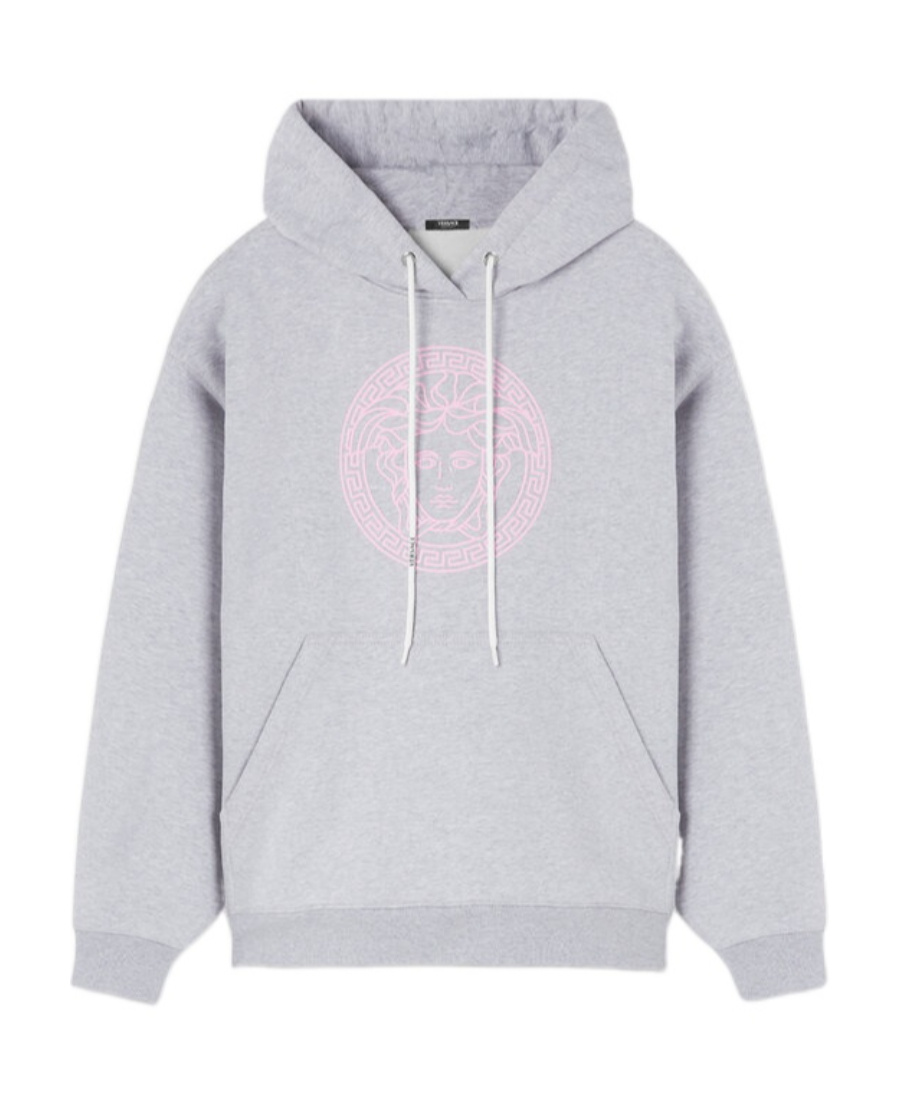 Versace Hooded Sweatshirt With In White