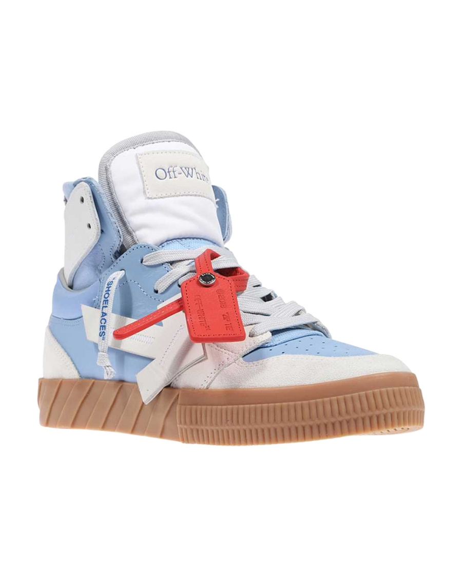 Off-white Floating Arrow Leather Sneakers In White