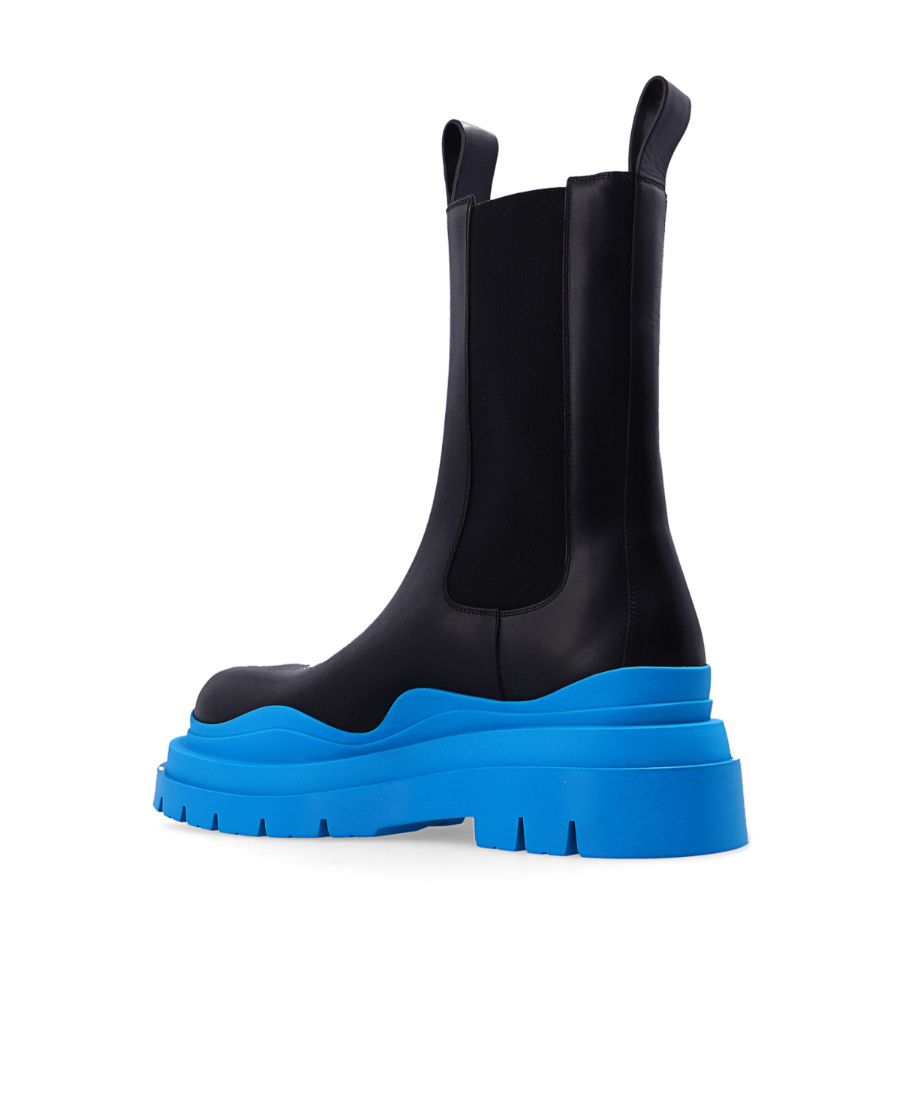 Bottega Veneta Tire Ridged-sole Boots In Black