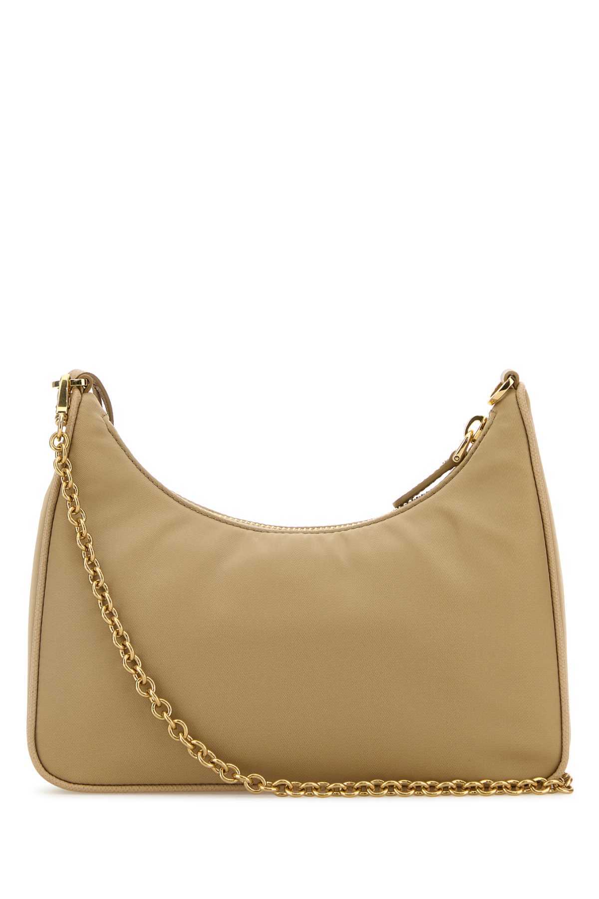 Prada Re-edition 2005 Shoulder Bag In Nude