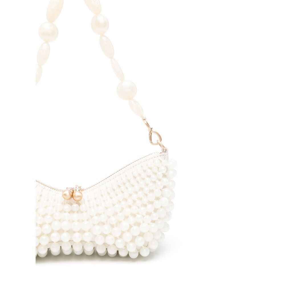 Shop Cult Gaia Mercier Zipped Mini Shoulder Bag In White