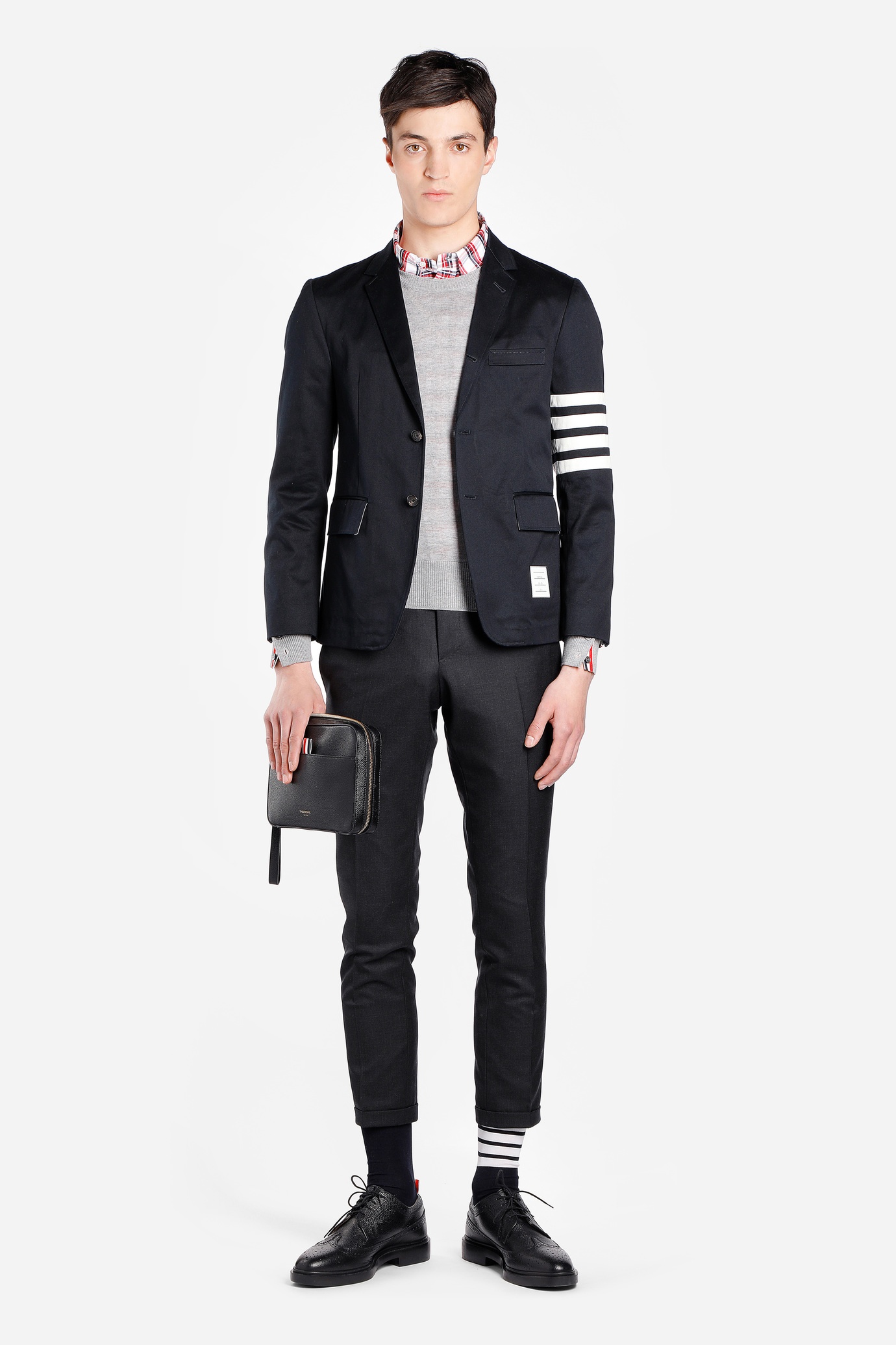 THOM BROWNE UNCONSTRUCTED 4-BAR SINGLE-BREASTED BLAZER