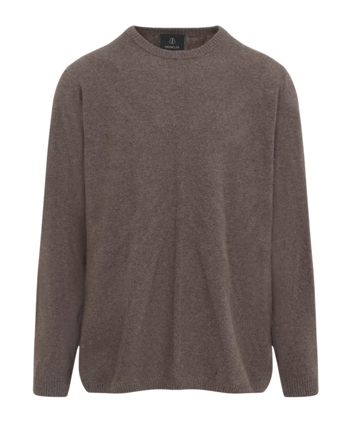 Moncler X Rick Owens Sophisticated Grey Sweatshirt In Virgin Wool And Cashmere Blend In Brown