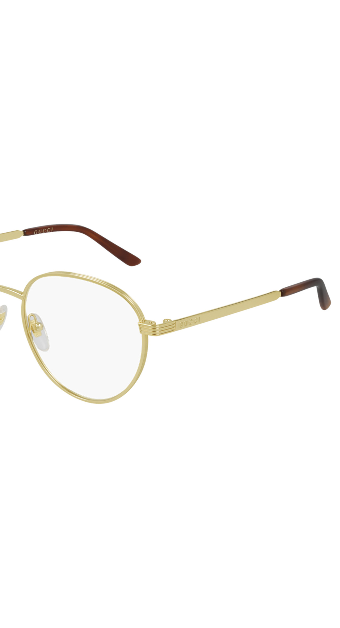 Gucci Round-frame Glasses In White