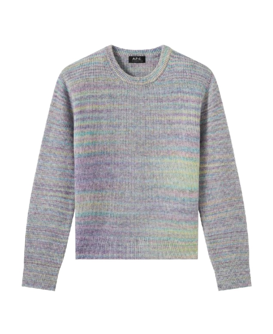 Shop Apc Elisa Crew-neck Jumper In Gray