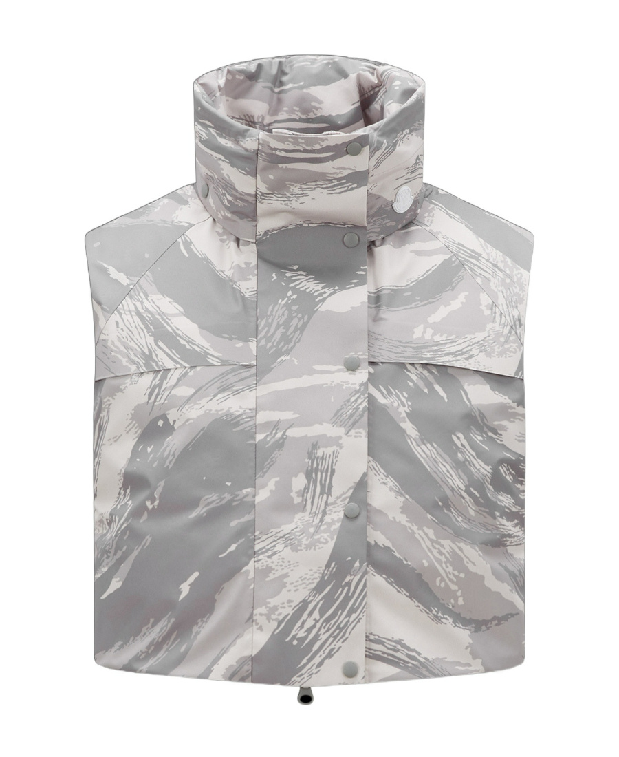 Moncler X Hyke Vanilis Padded Gilet In Gray