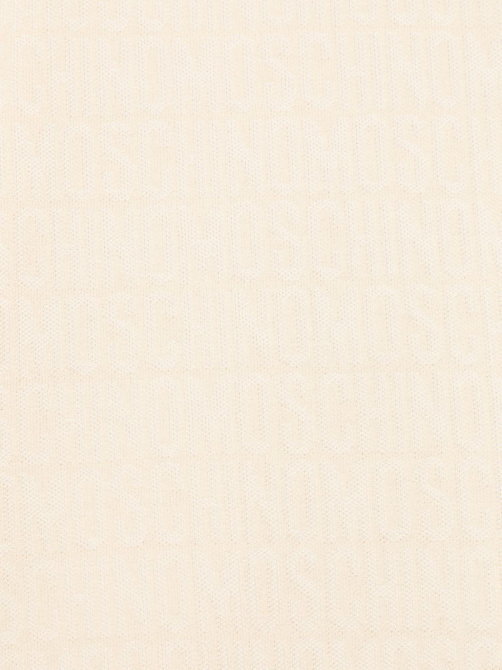 Moschino Logo-jacquard T-shirt In White
