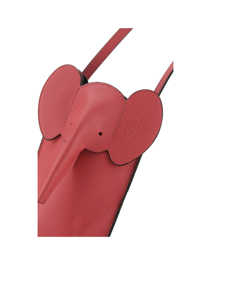 Loewe Elephant-shaped Shoulder Bag In Red