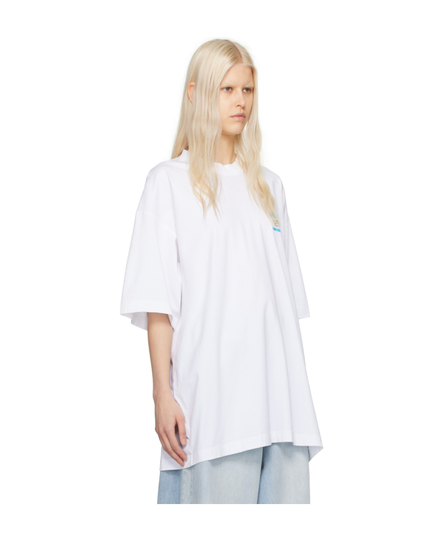 VETEMENTS NAME-TAG COTTON T-SHIRT