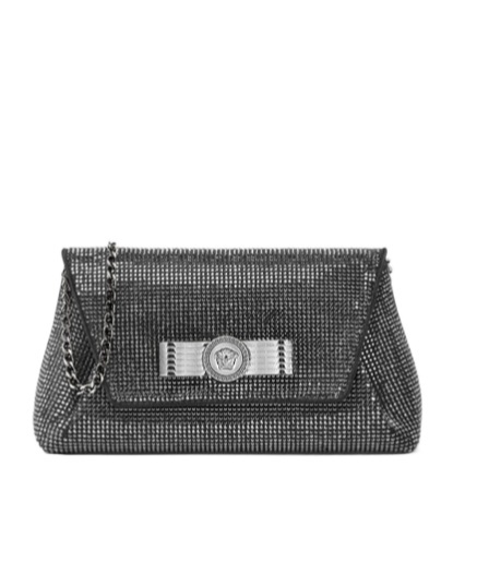 Versace Gianni Clutch Bag In Black