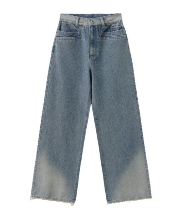 Marissa Chiara Belt Loop Jeans In Blue