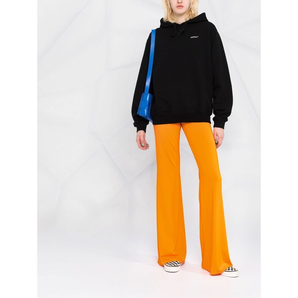 Off-white Arrows-print Drawstring Hoodie In Black