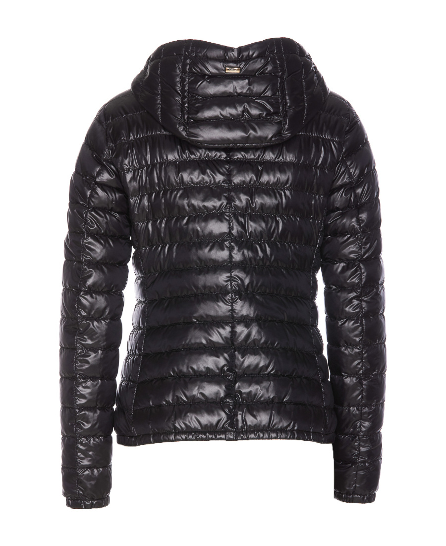 Herno Angela Quilted Puffer Jacket In Black