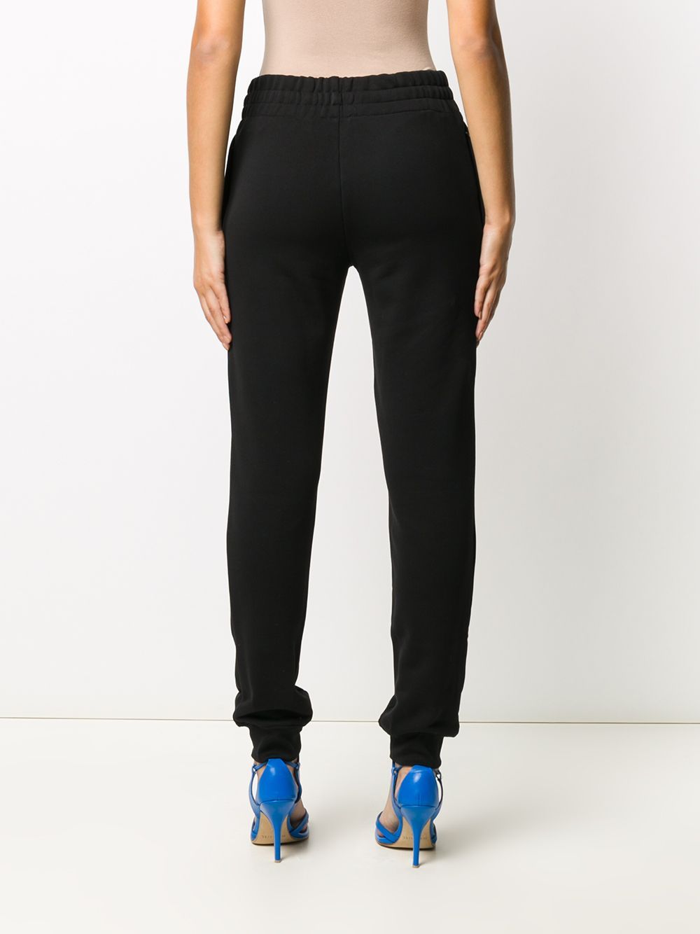 Moschino Logo Printed Sweatpants In Black
