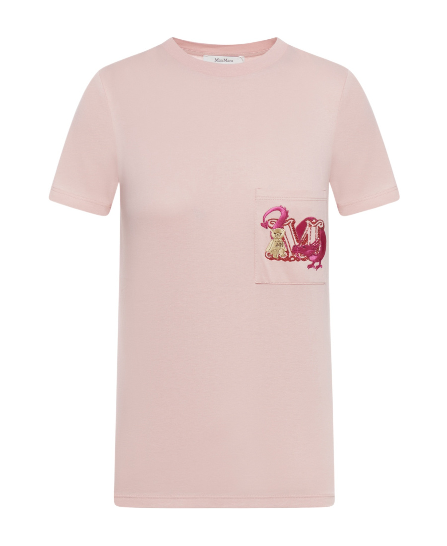 Max Mara Short-sleeved T-shirt In Pink