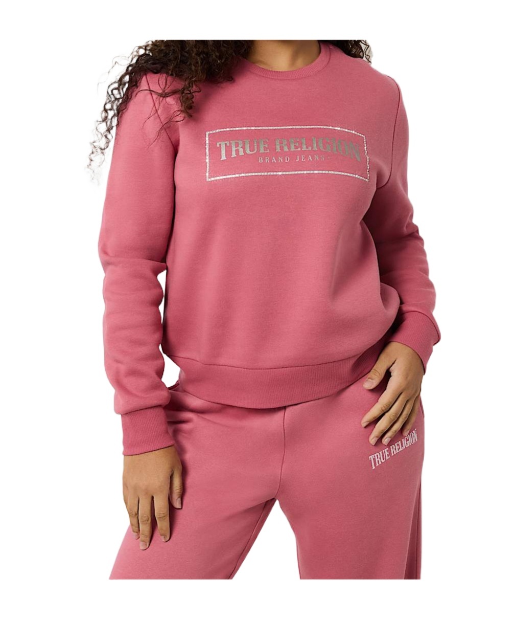 True Religion Long Sleeve Sweatshirt In Red