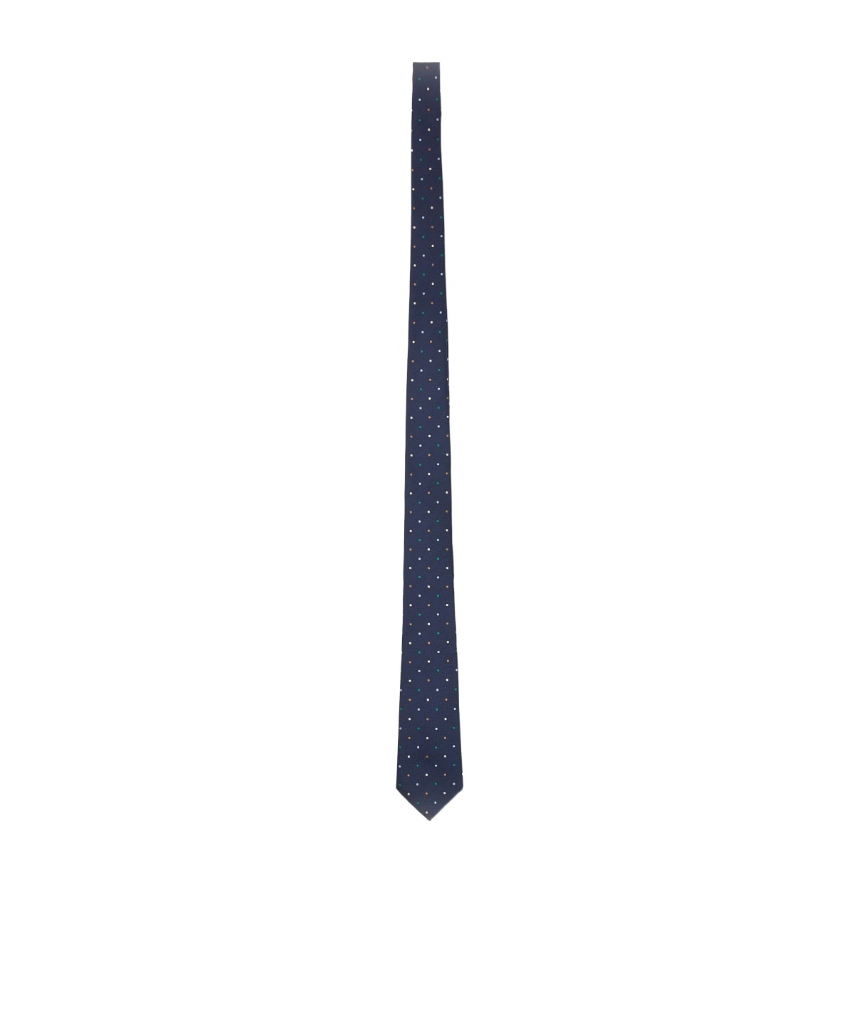 Paul Smith Polka-dot Satin Tie In Blue