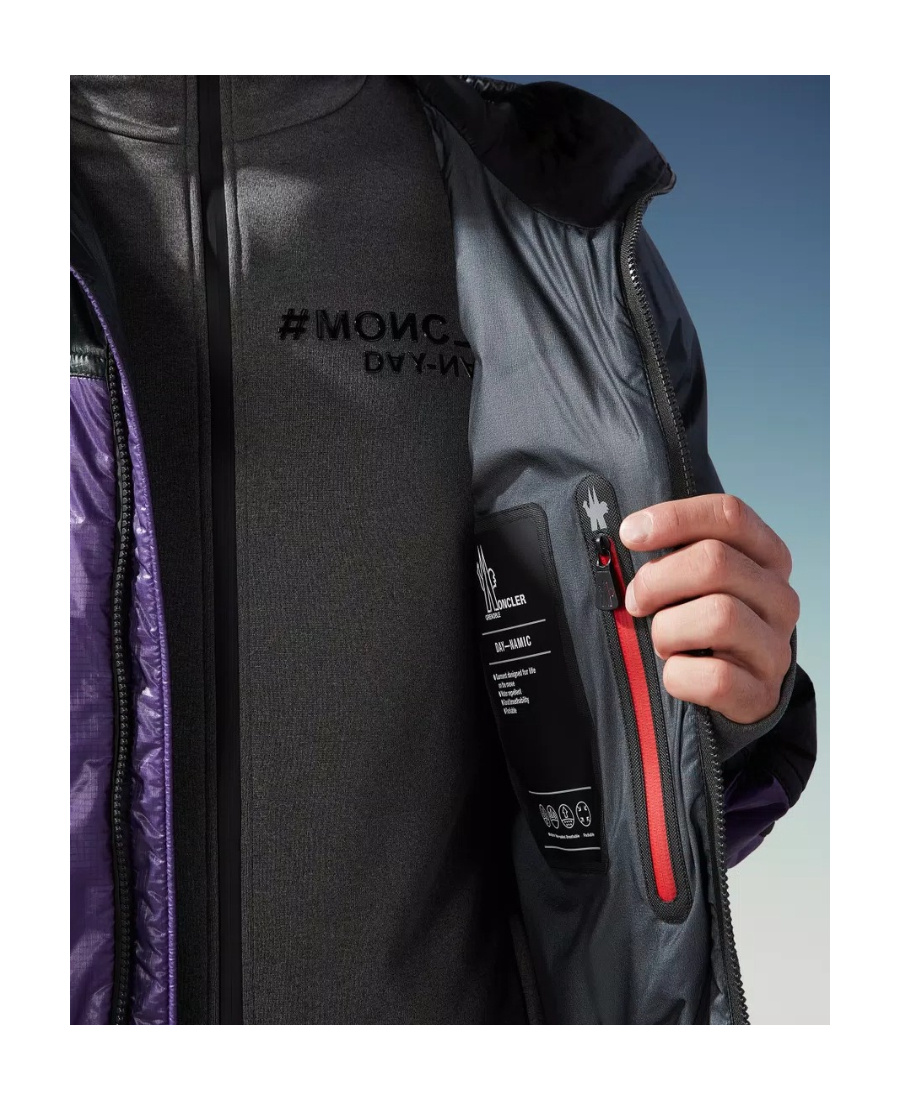 Moncler Peyrus Hooded Sports Jacket In Black