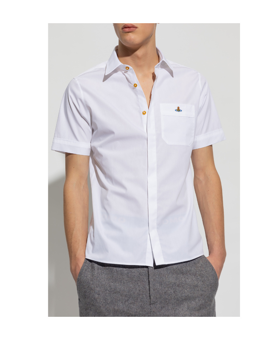 VIVIENNE WESTWOOD VIVIENNE WESTWOOD ORB EMBROIDERED SHORT-SLEEVED SHIRT