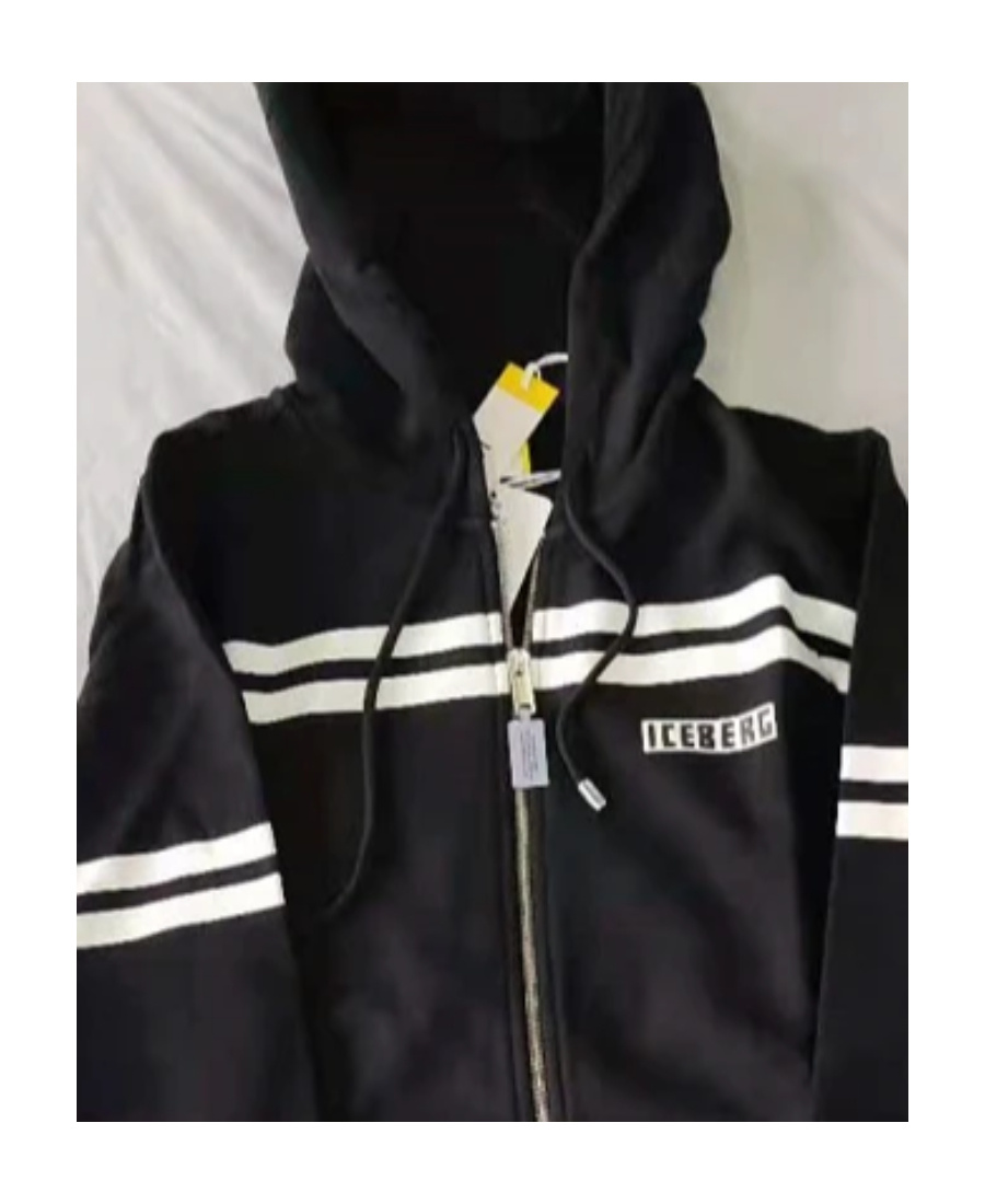 Iceberg Logo Details Casual Jacket In Black