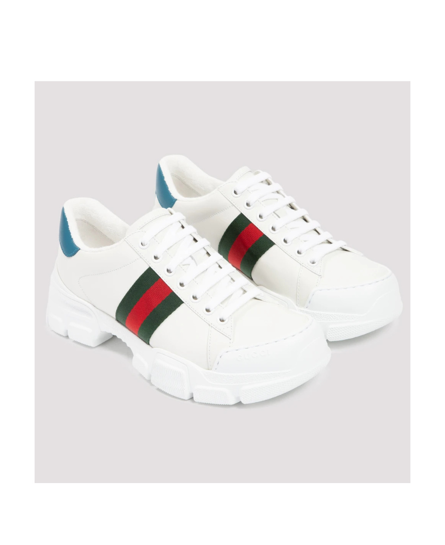 GUCCI ACE WEB DETAIL CHUNKY SNEAKERS