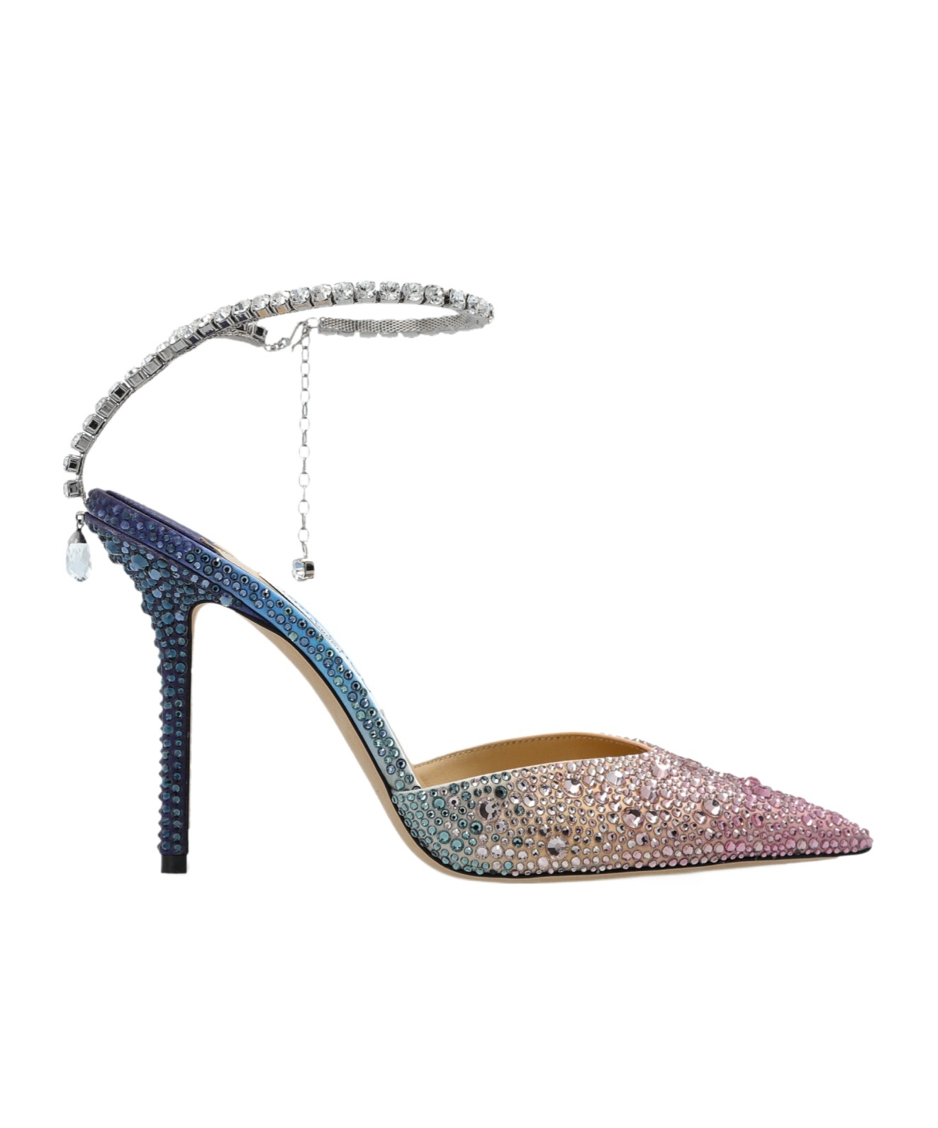 Jimmy Choo Embellished Pointed Toe Stiletto Heel Pumps In Multicolor