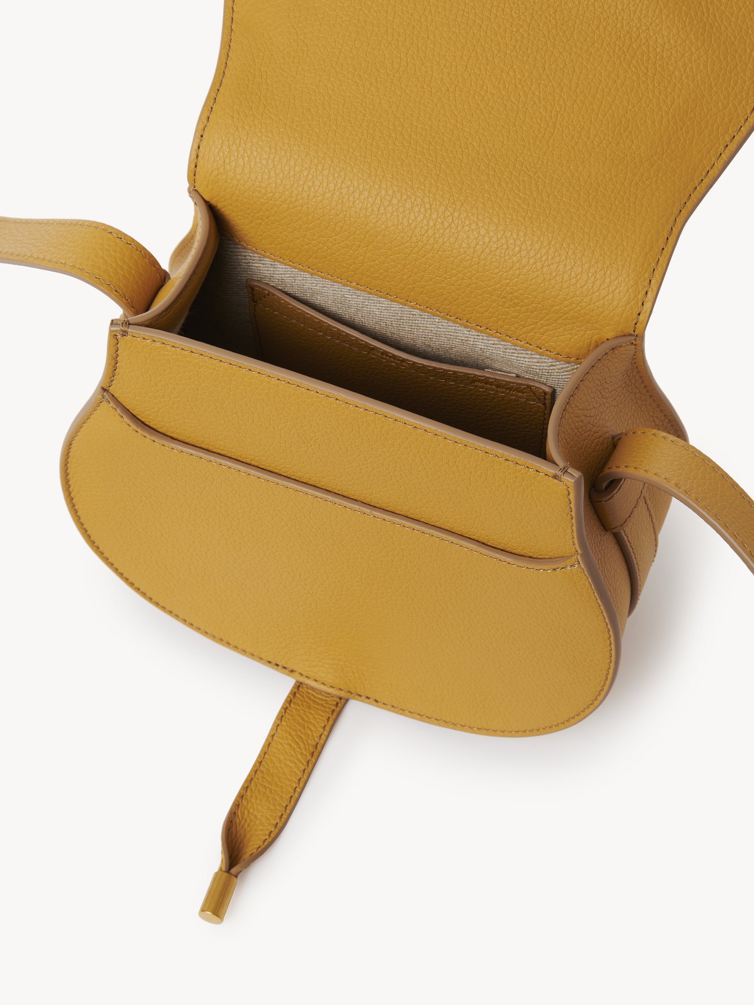 Chloé Chloe Marcie Small Saddle Bag Honey Gold In Brown