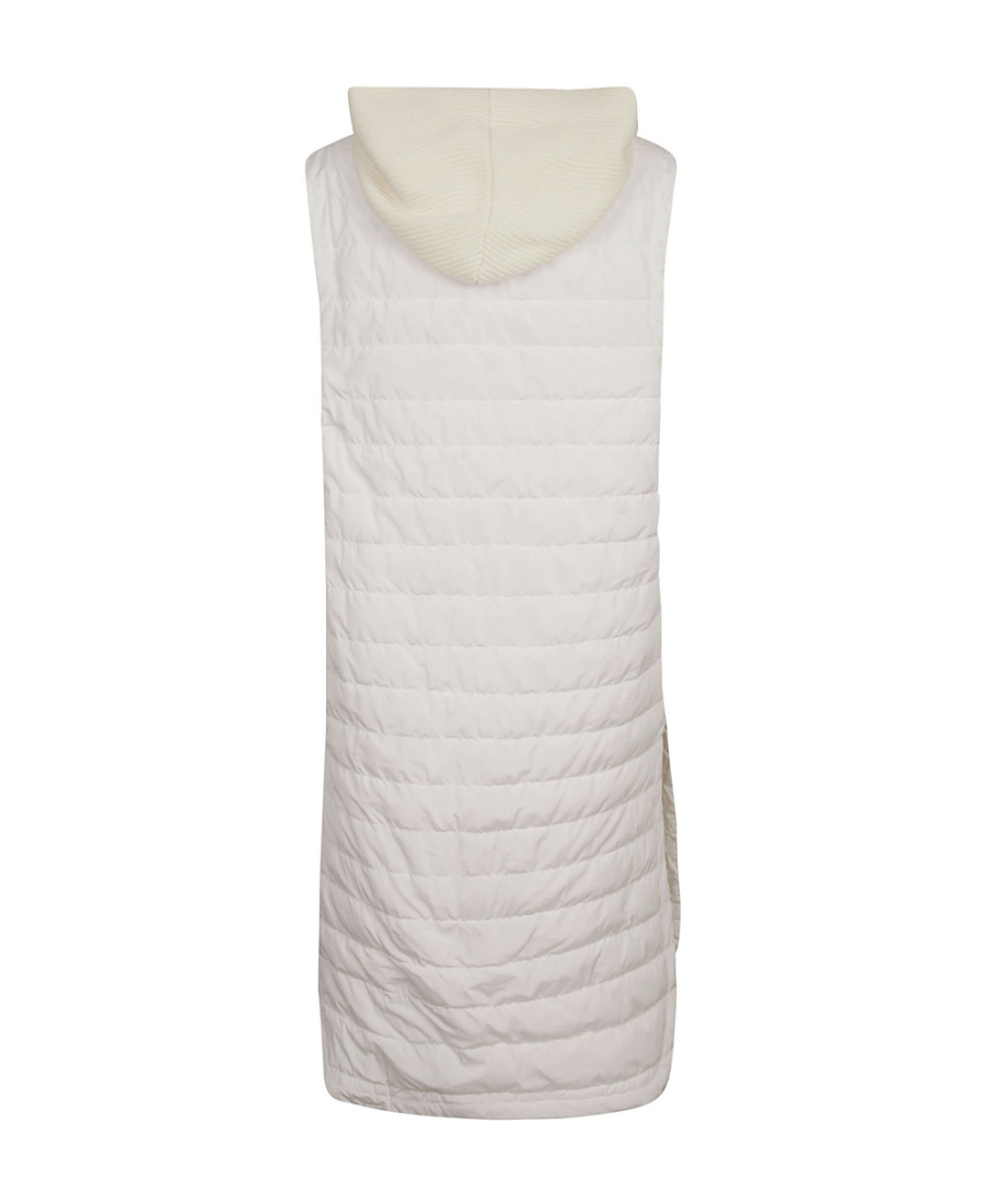 Fabiana Filippi Long Quilted Vest In White