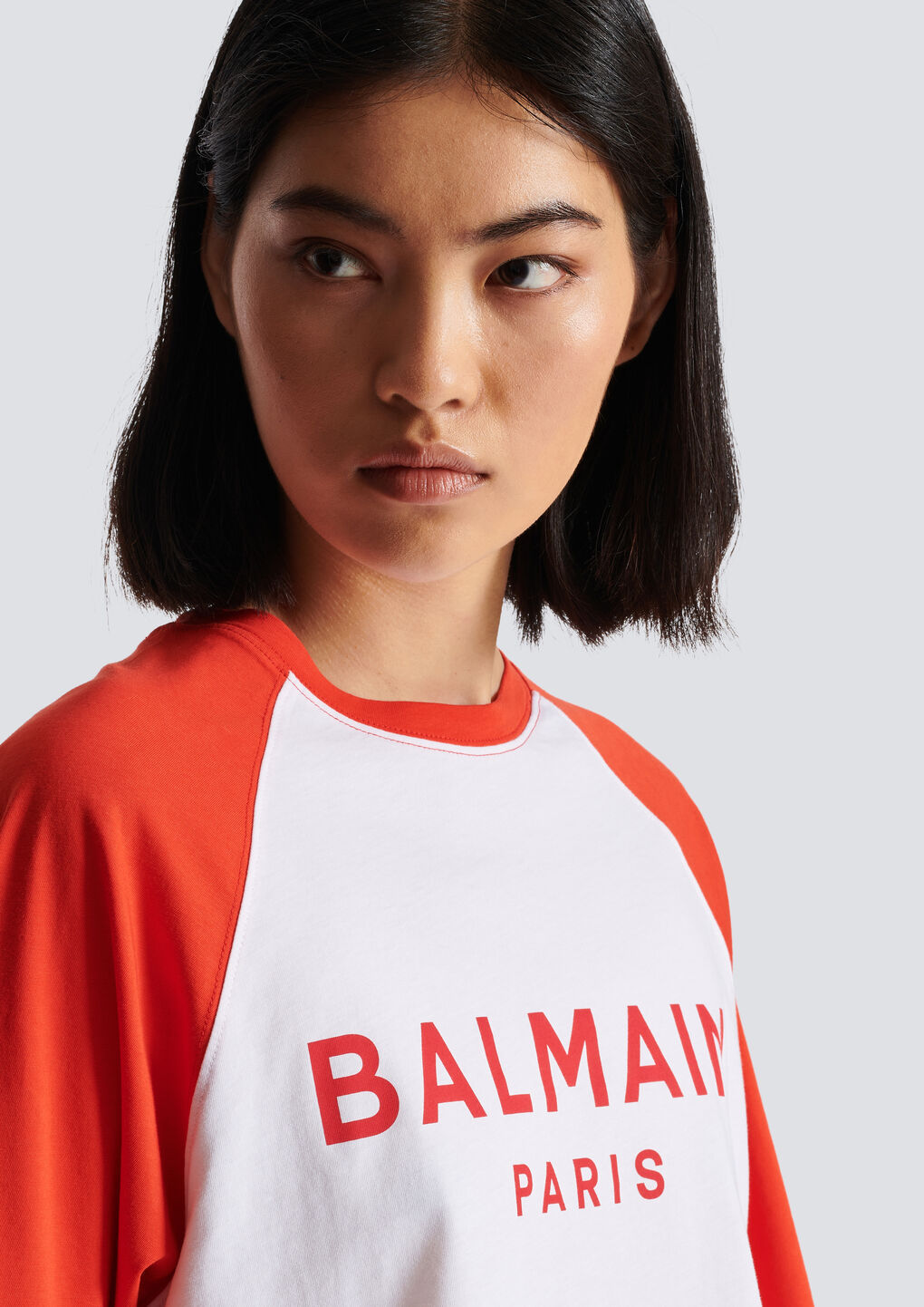 Balmain Logo Printed T In White