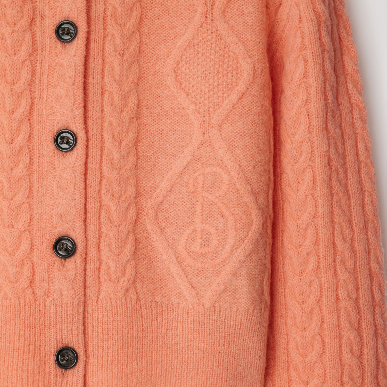 Burberry Blended Knitted Cardigan In Pink