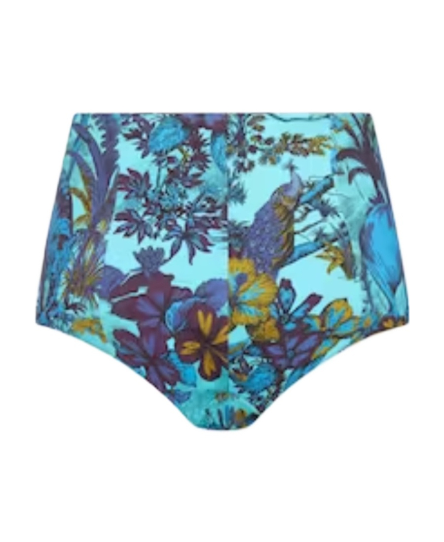 Dior Patterned Bikini Swimming Trunks In Blue