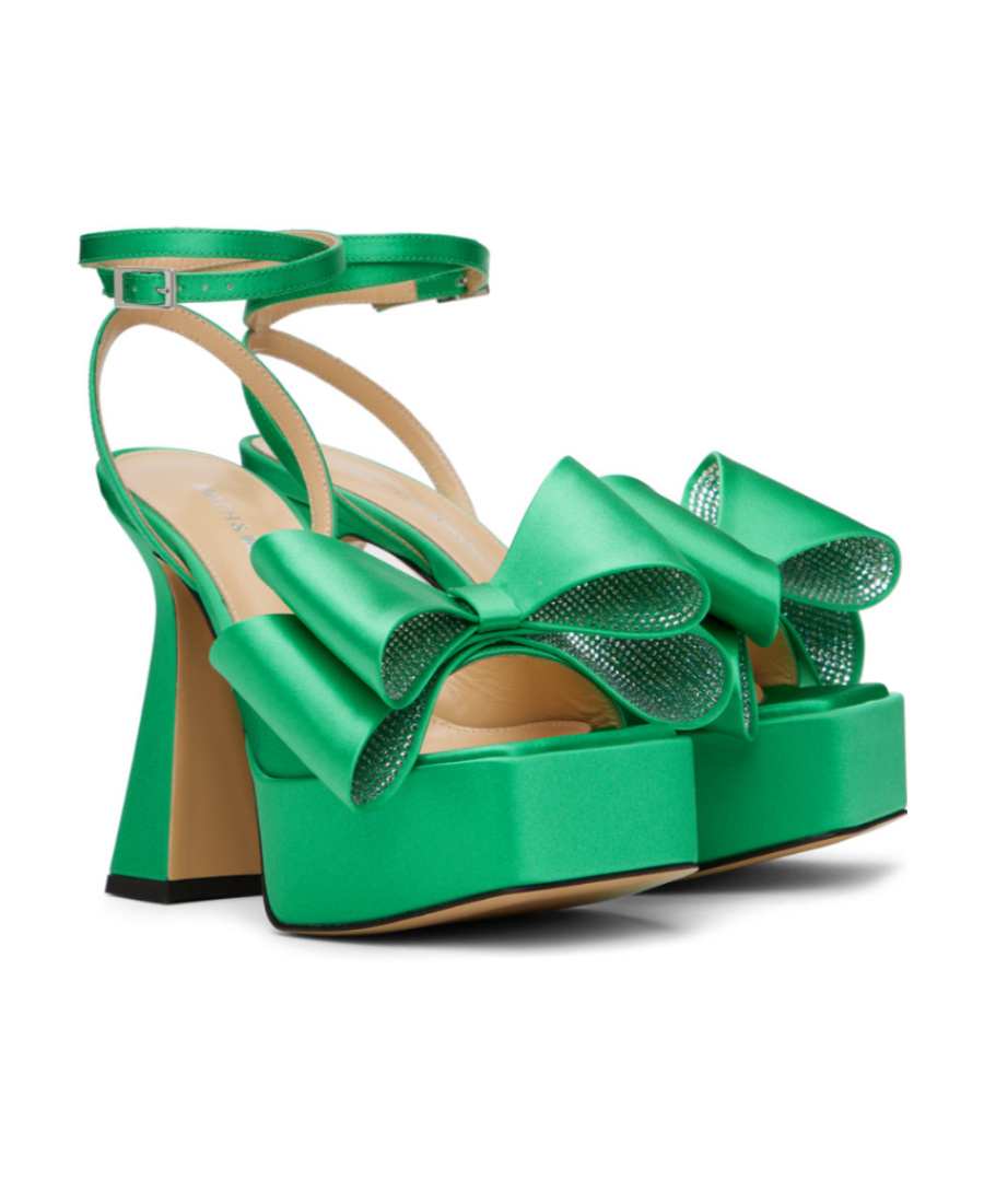 Mach&mach Platform High-heeled Sandals In Green
