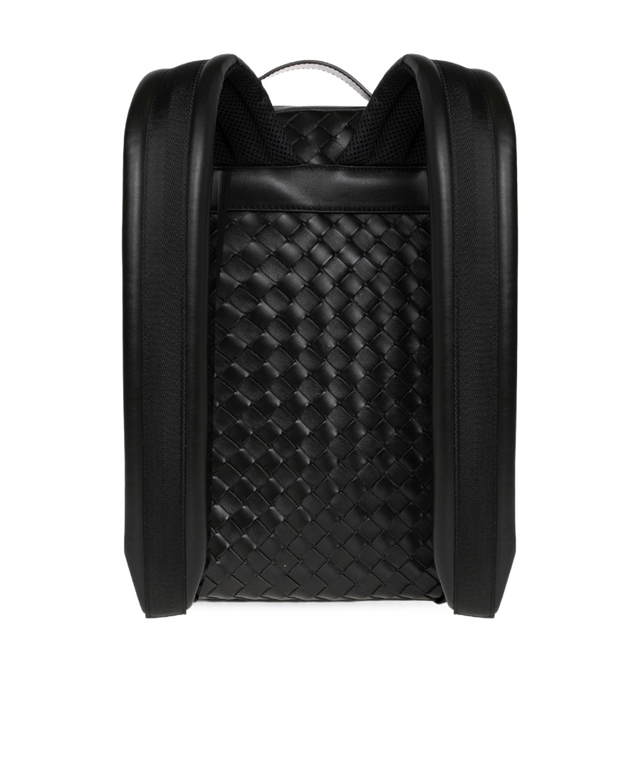 Bottega Veneta Braided Backpack In Black