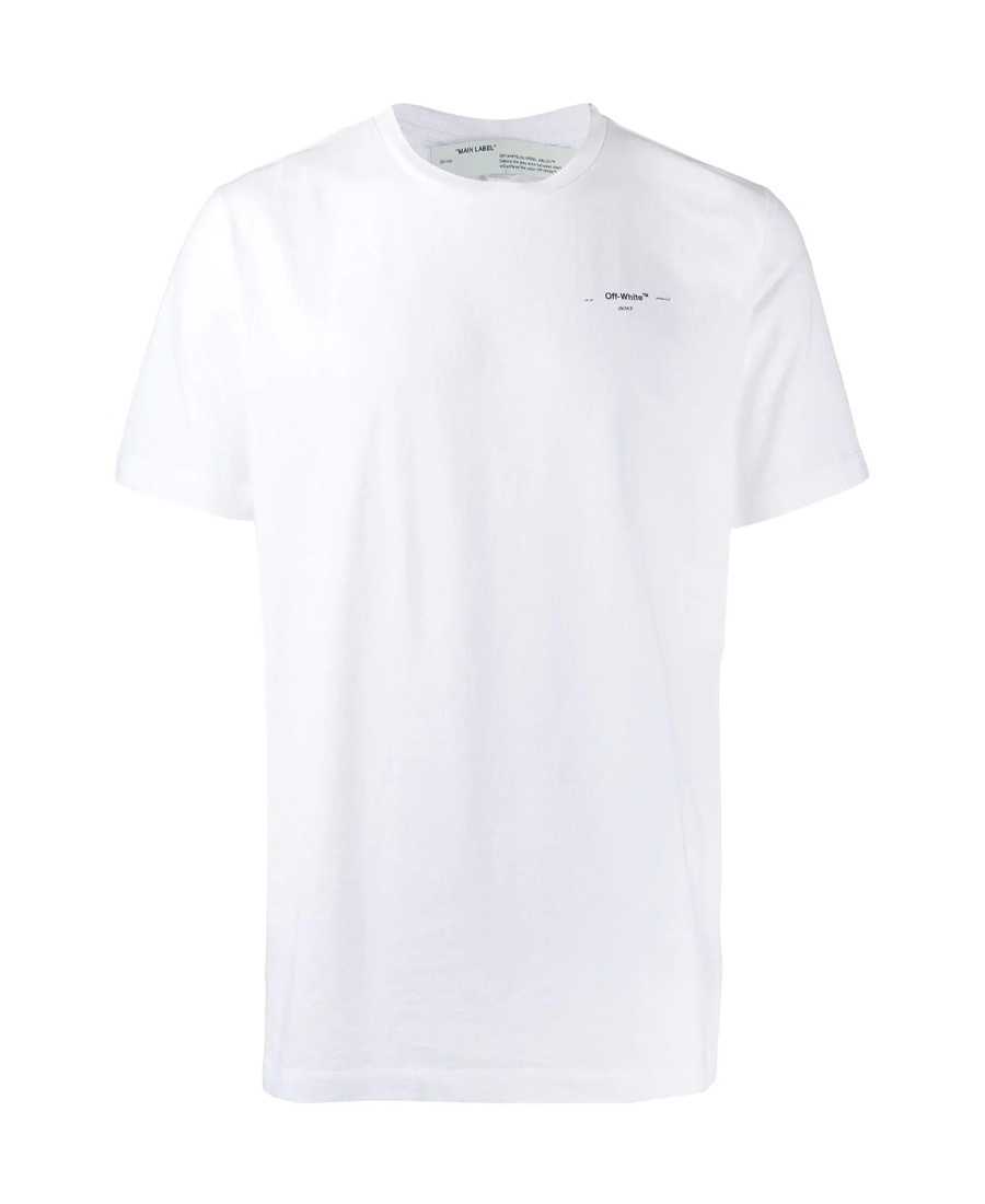 Off-white White Logo Printed T-shirt