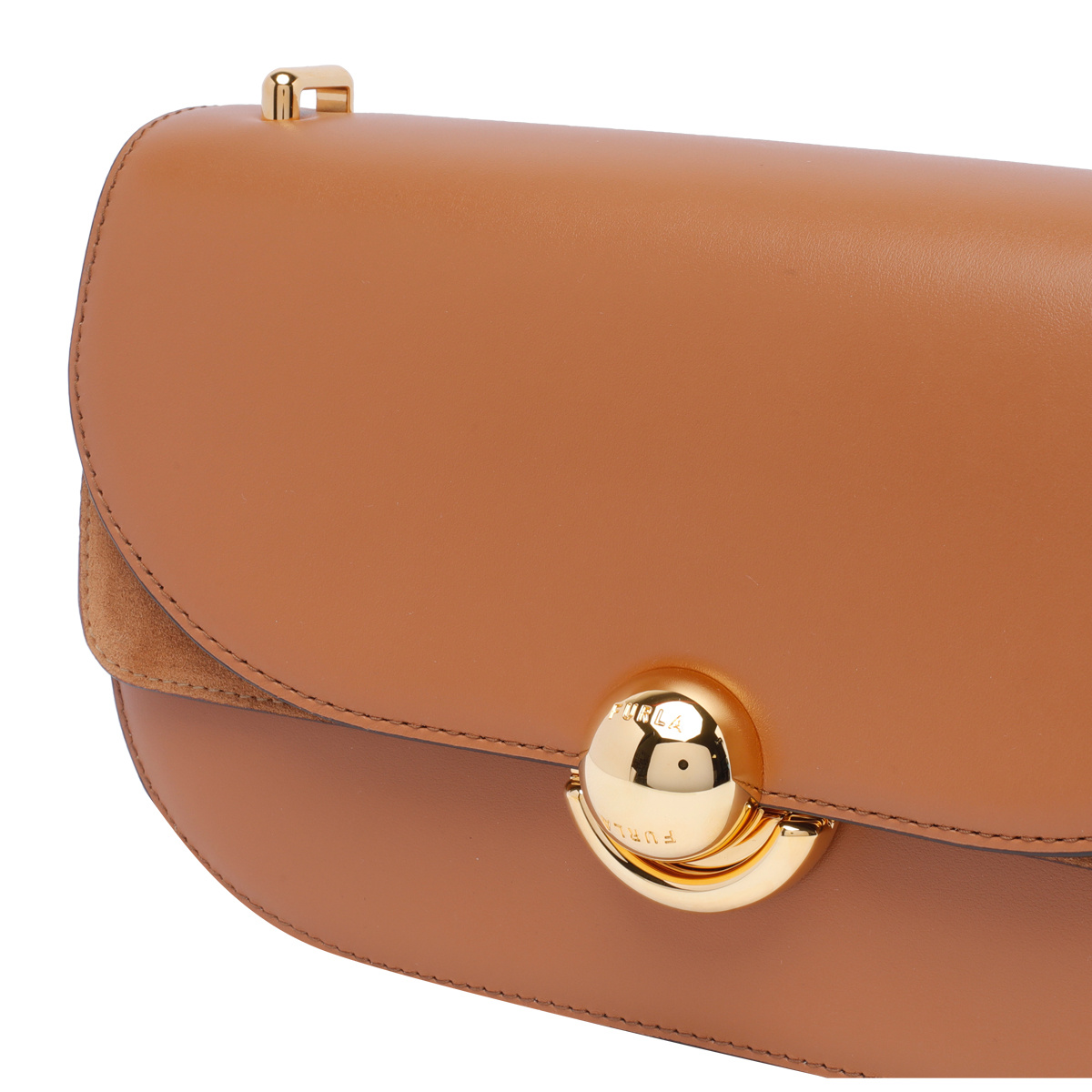 Furla Small Sphere Shoulder Bag In Brown