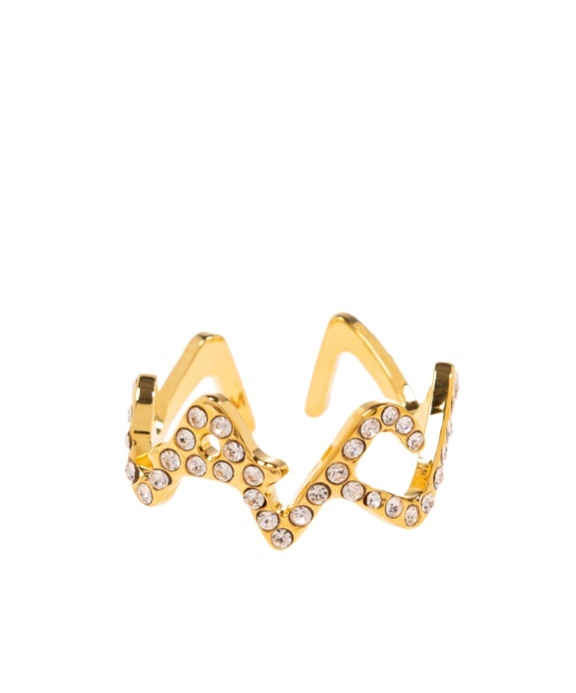 Shop Marni Symbol Ring In Yellow