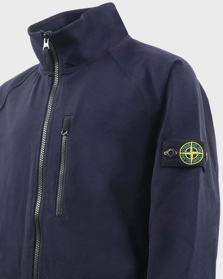 Stone Island Long-sleeved Coat In Blue