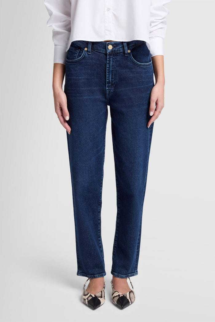 7 For All Mankind Belt-loop Jeans In Blue