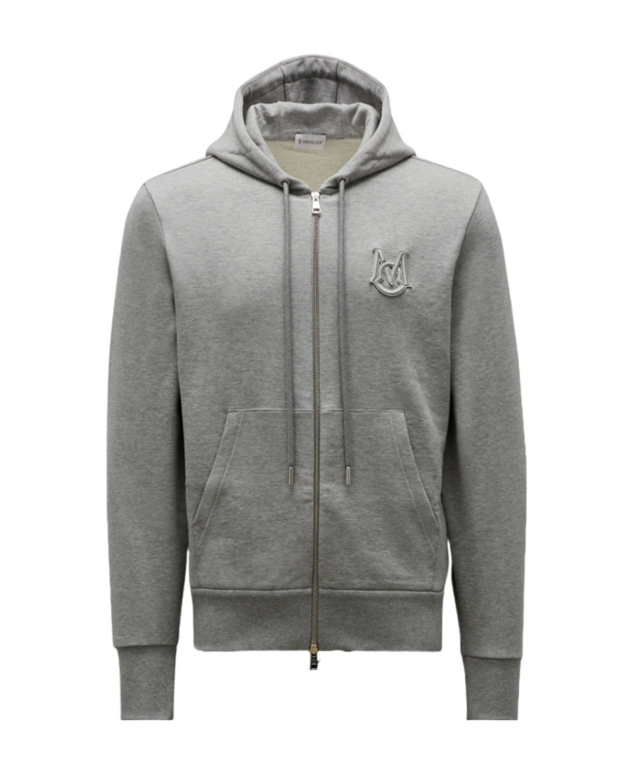 MONCLER MONOGRAM ZIP-UP HOODIE