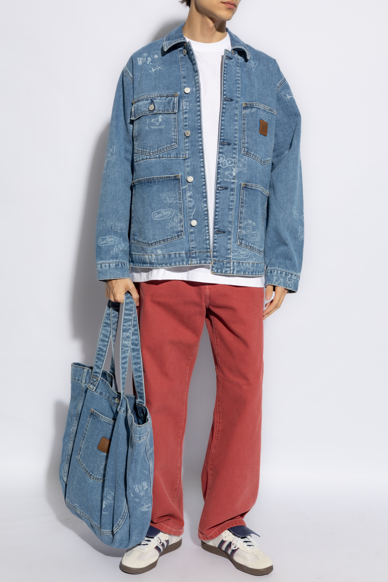 Carhartt Landon Pant Tapered Jeans In Red