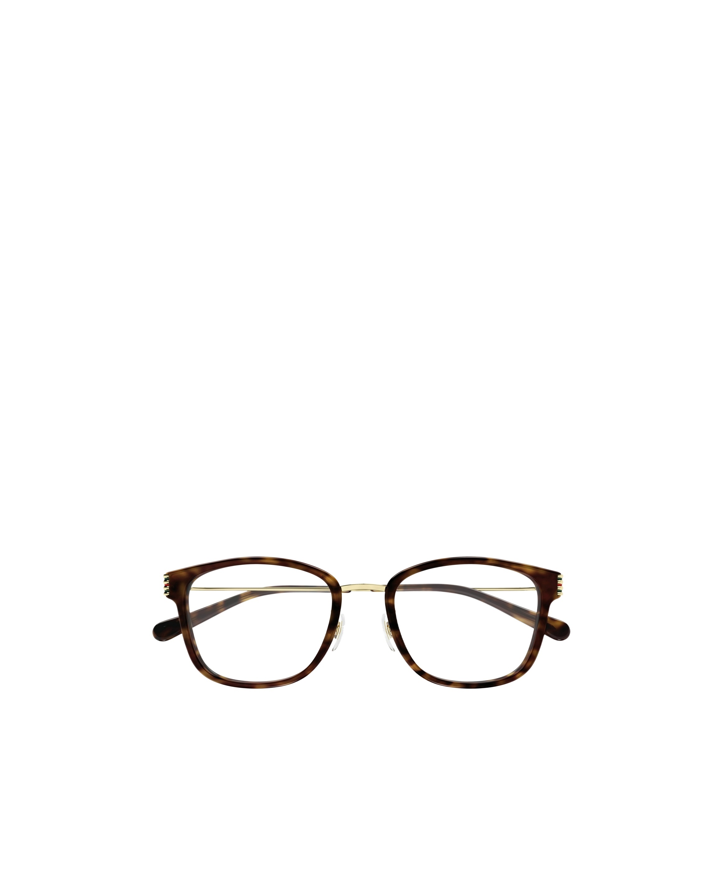 Gucci Eyewear Square Frame Glasses In Brown
