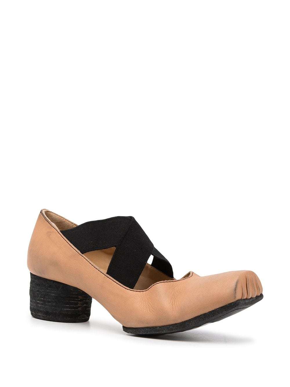 Uma Wang Contrasting Toe-cap Pumps In Nude