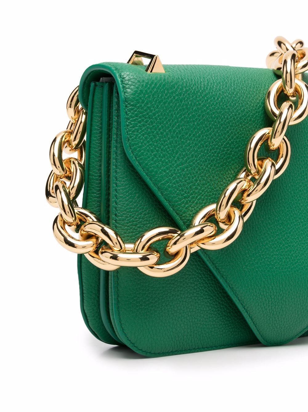 Bottega Veneta Beak Chain Tote Bag In Green