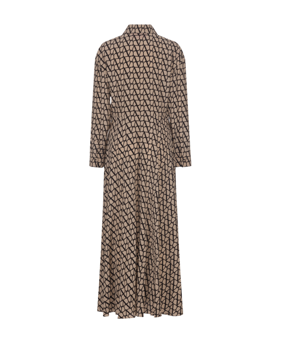 Valentino Toile Iconographe Silk Maxi Dress In Multicolor