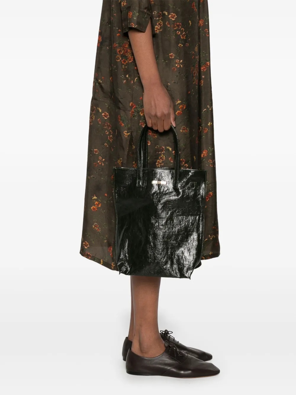 Uma Wang Double Handle Shoulder Bag In Black
