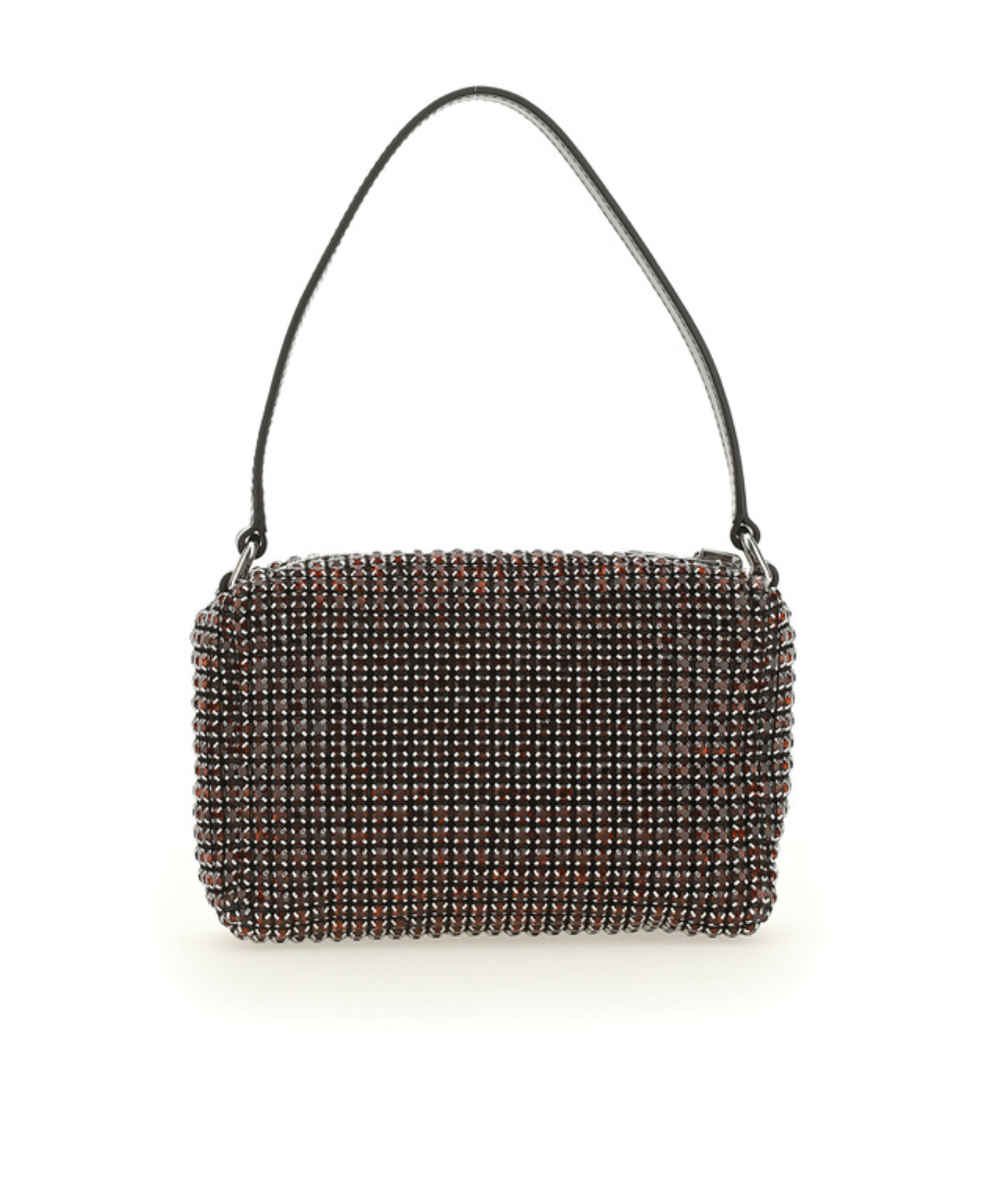Alexander Wang Heiress Crystal-embellished Mini Bag In Black