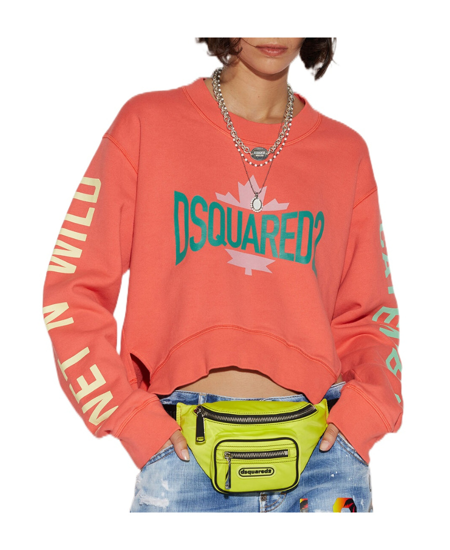 Dsquared2 Logo-print Sweatshirt In Red