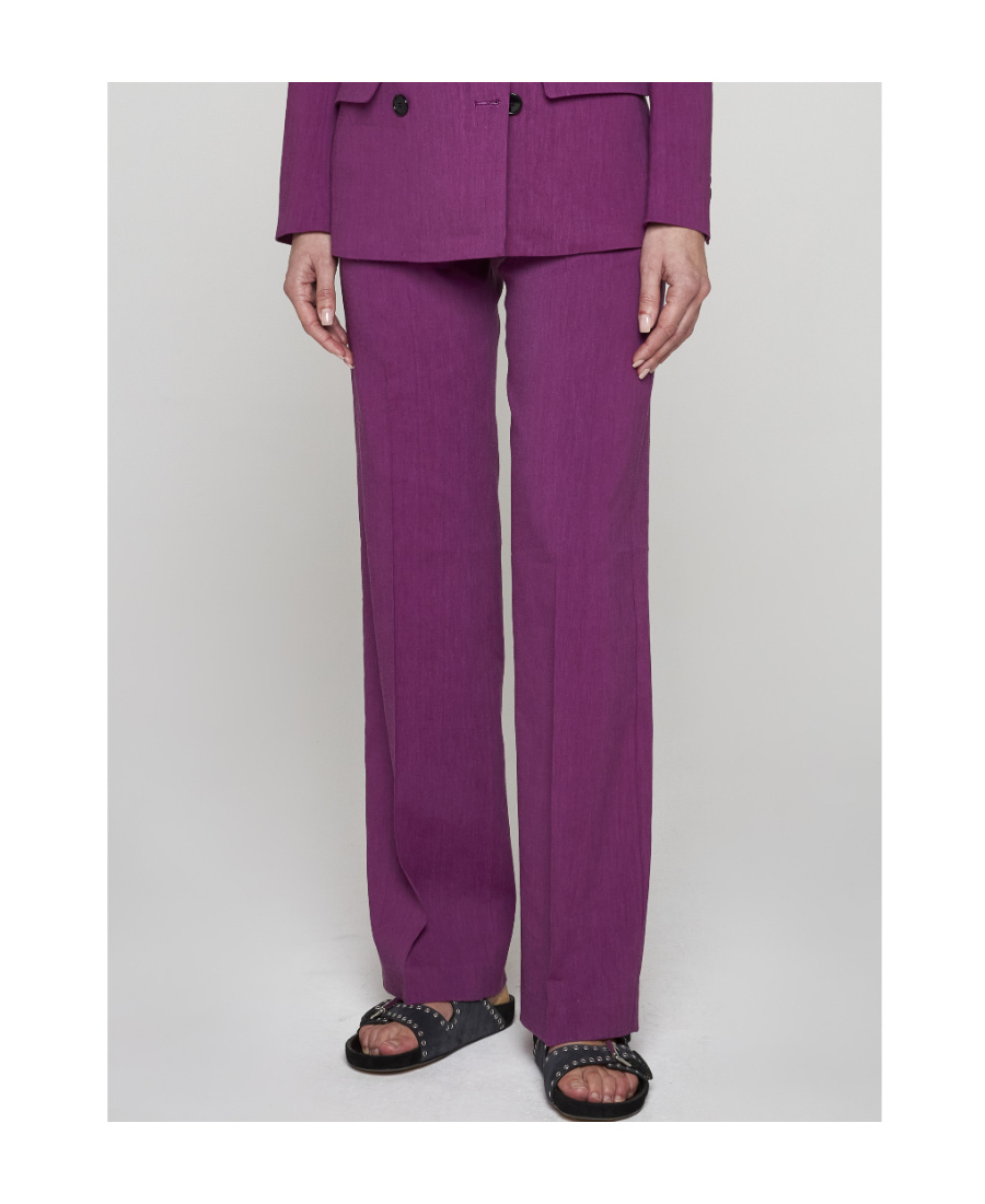 Isabel Marant High-waisted Tailored Trousers In Red