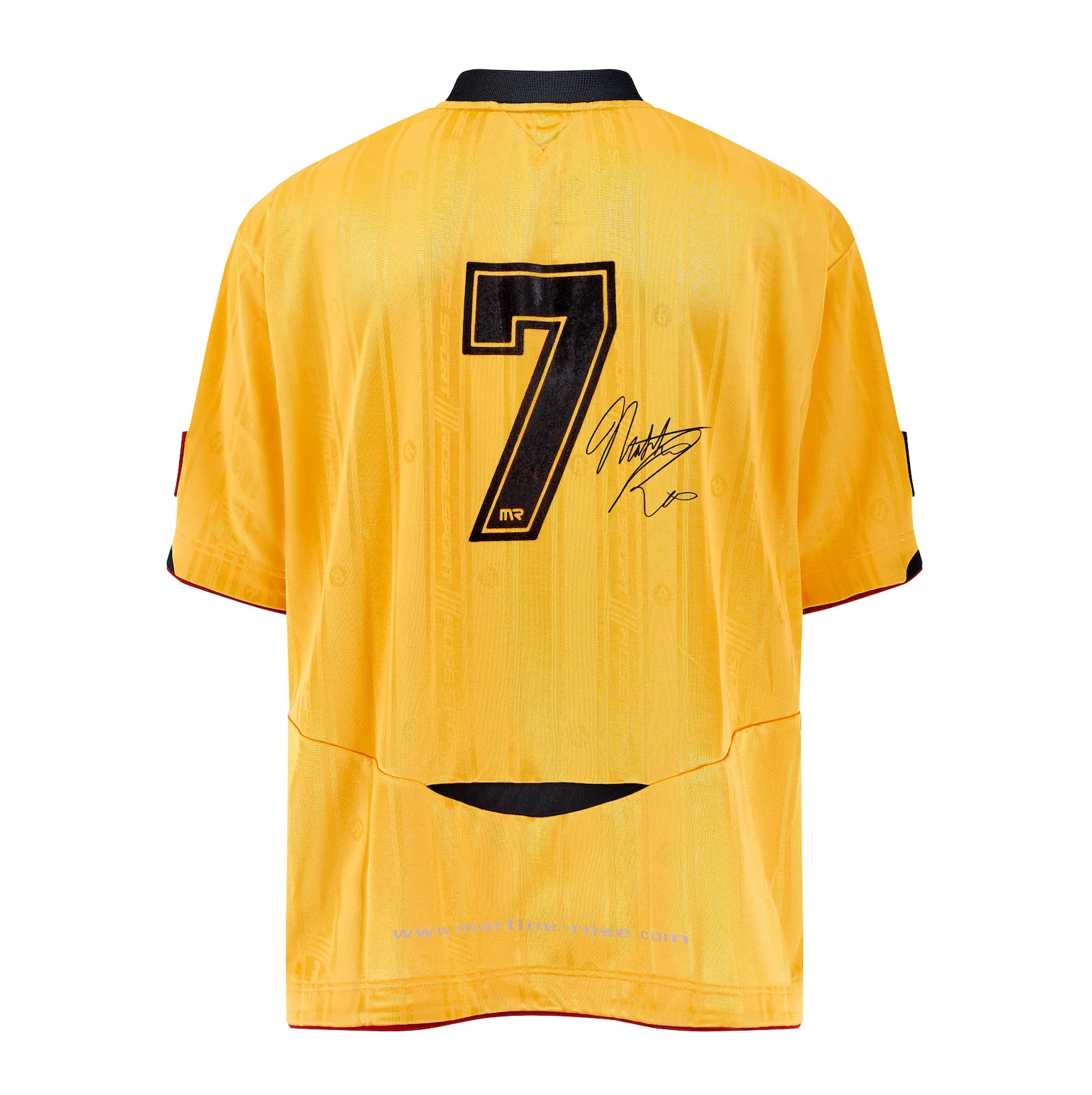 Martine Rose Yellow Printed Rugby T-shirt In Yellow