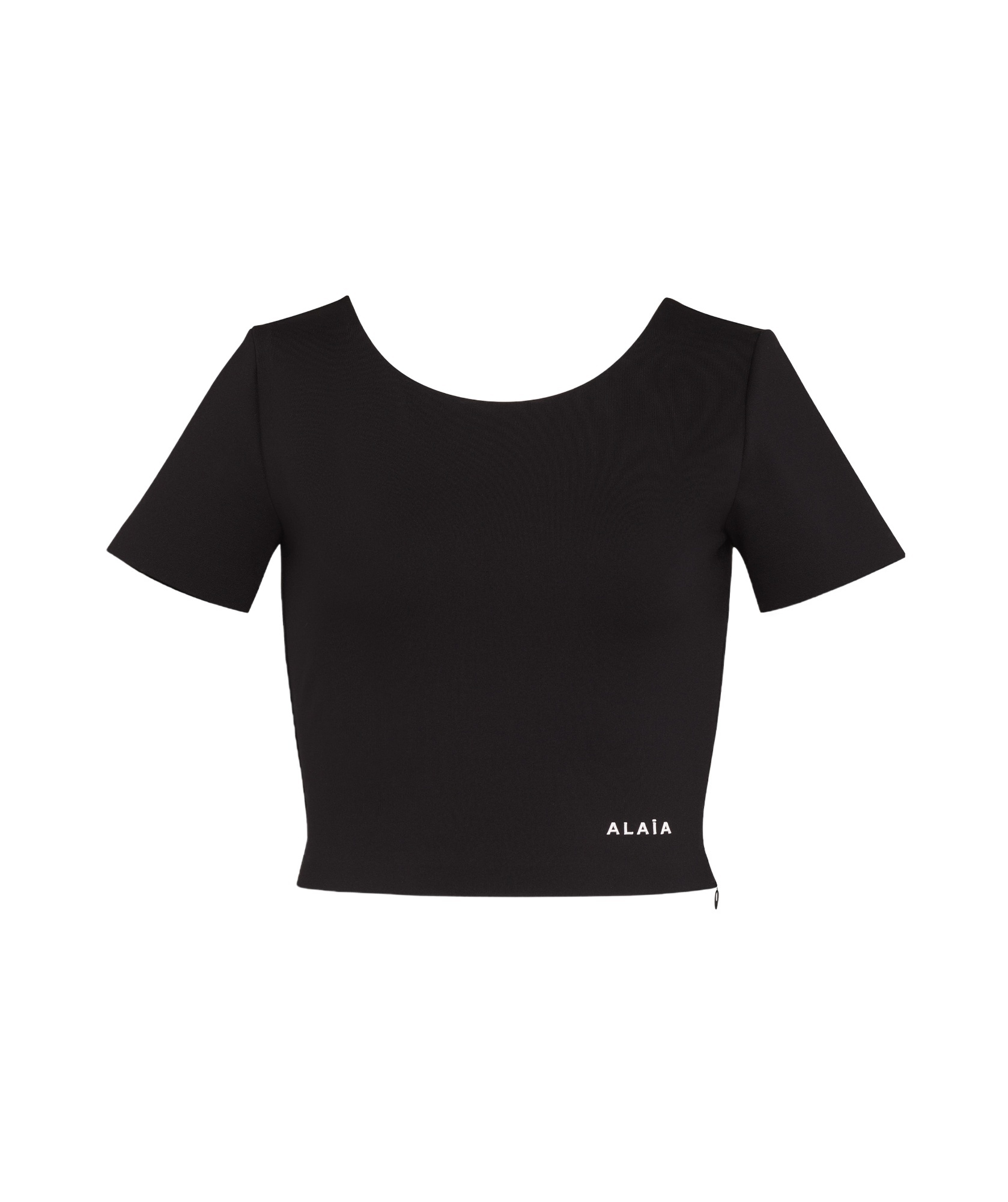 ALAÏA SCULPTING CROPPED T-SHIRT